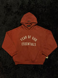 Fear of God Essentials Hoodie – Crimson Red