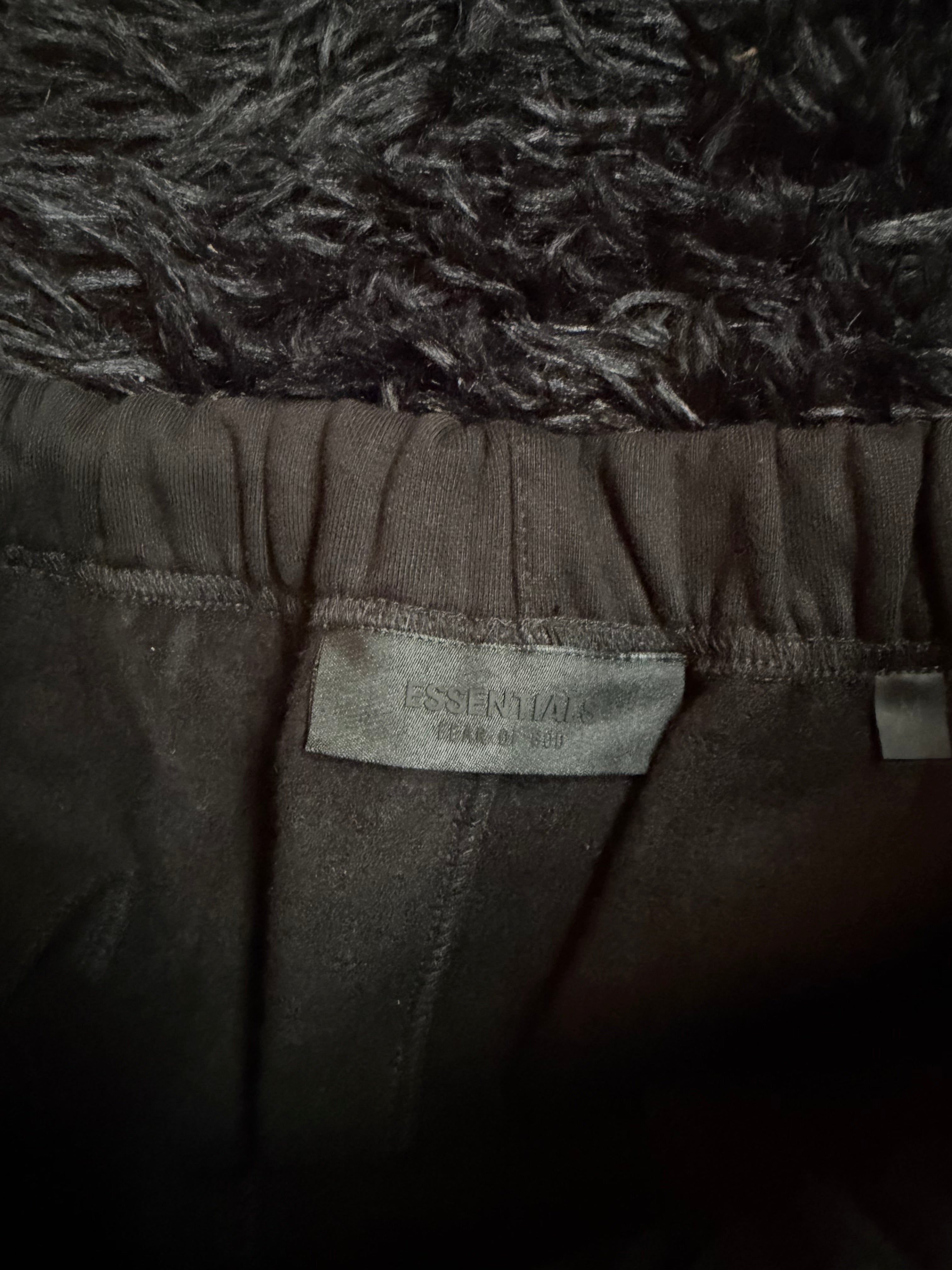 Fear of God Essentials Sweatpants – Black “Fear of God State” Logo