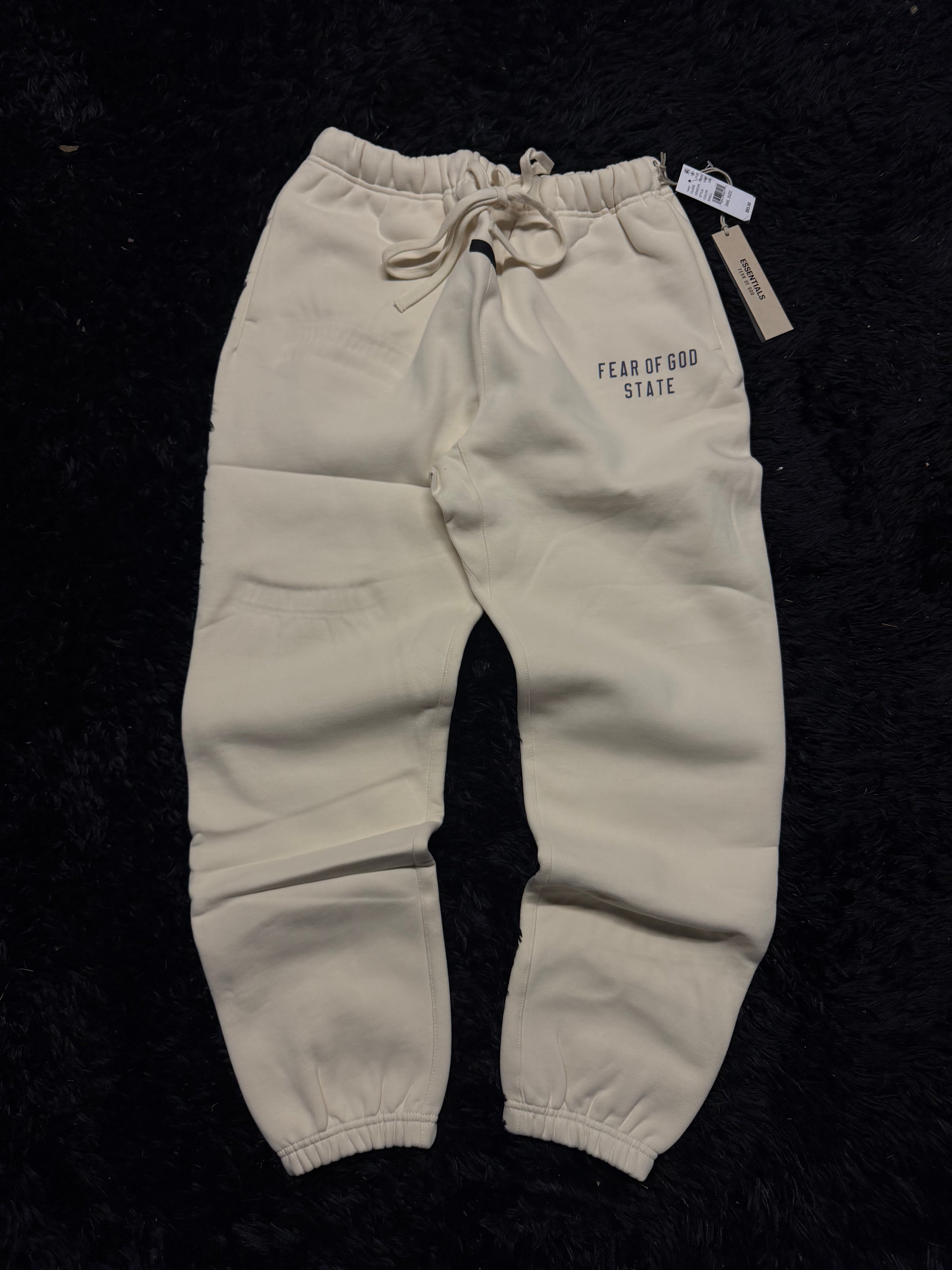 Fear of God Essentials Sweatpants – Grey “Fear of God State” Logo