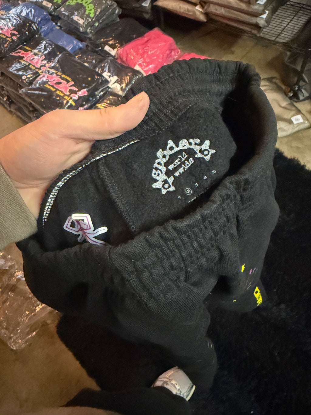 Sp5der P*nk V2 Sweatpant 'Black'