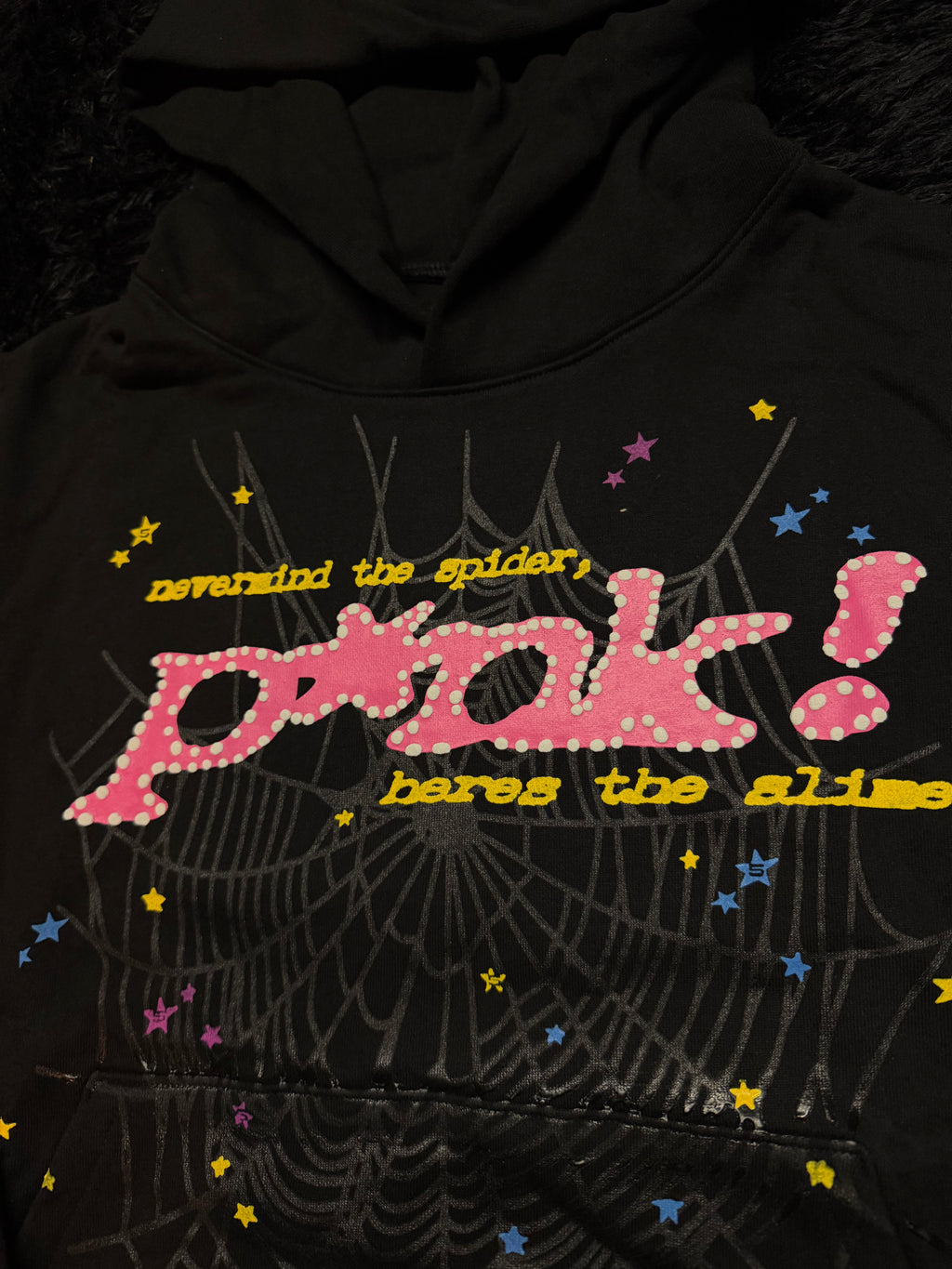 Sp5der P*nk V2 Hoodie – Black