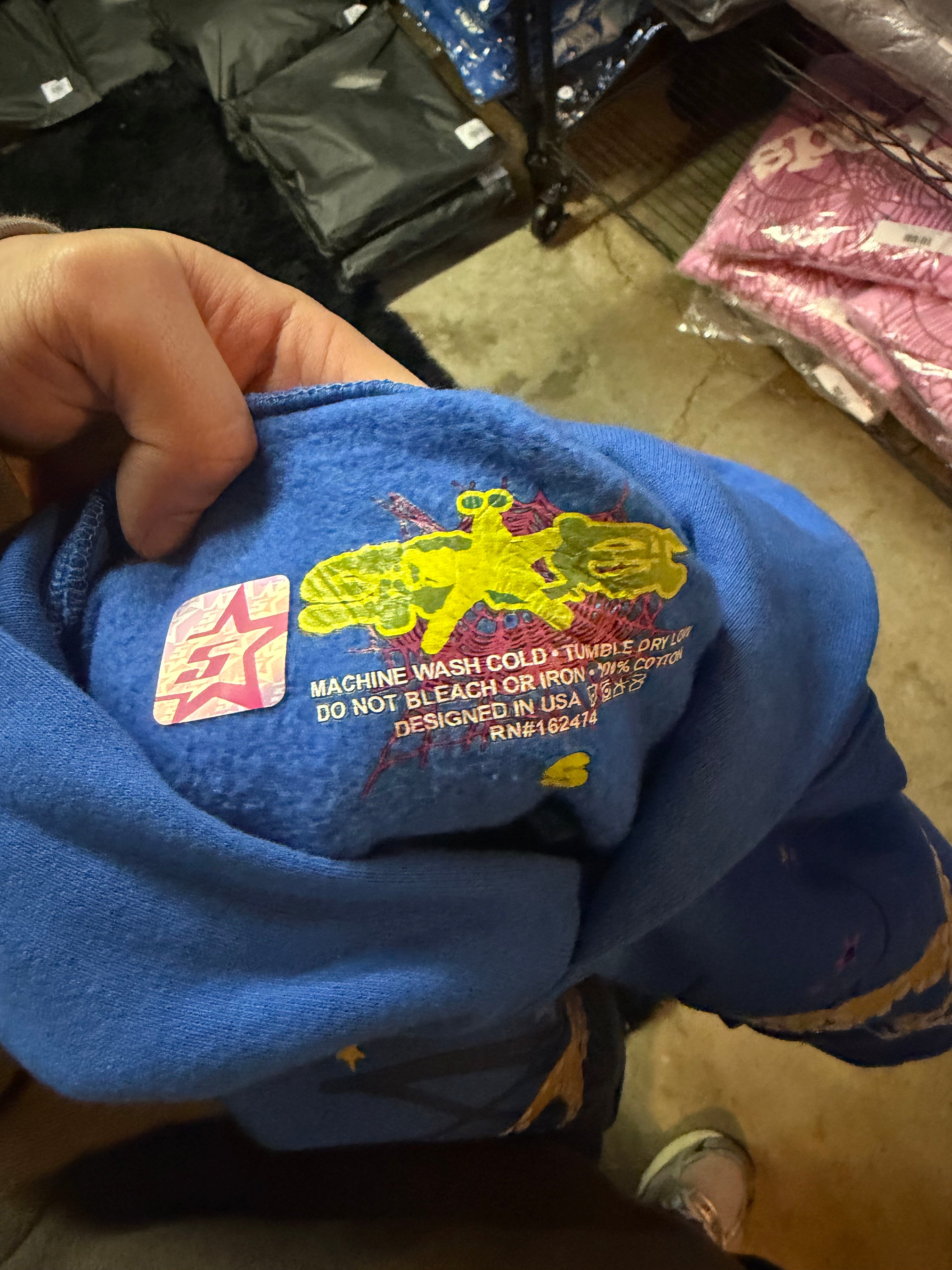 Sp5der TC Hoodie – Blue