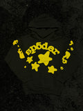Sp5der Beluga Hoodie - Black/Yellow