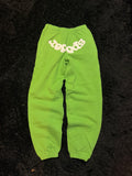 Sp5der Slime Green Sweatpants – Neon Green Logo Joggers