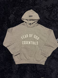 Fear of God Essentials Hoodie – Grey “Fear of God Essentials” Logo