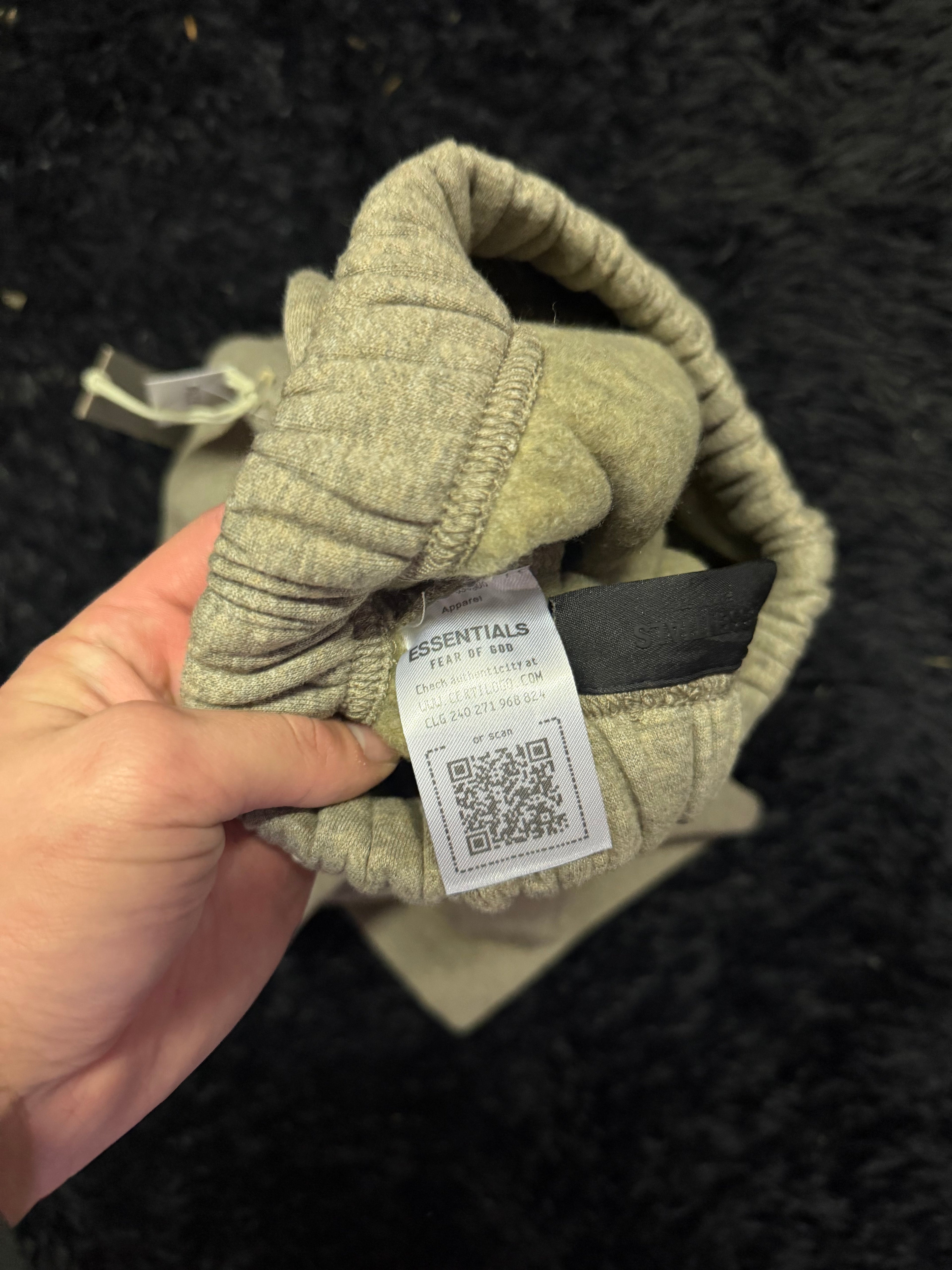 Fear of God Essentials “University” Sweatsuit – Grey Arched Logo Set