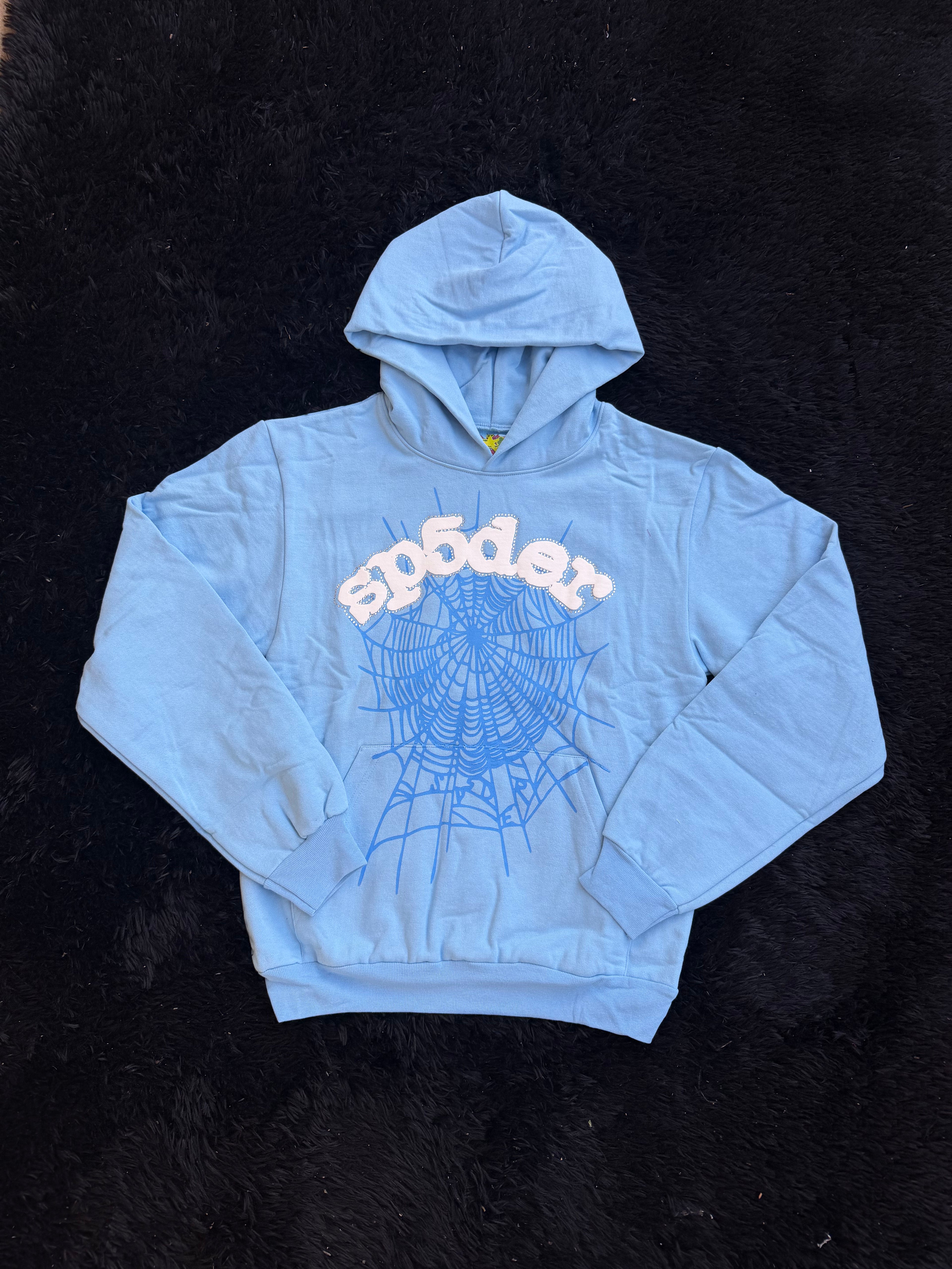 Sp5der Web Hoodie 'Sky Blue'