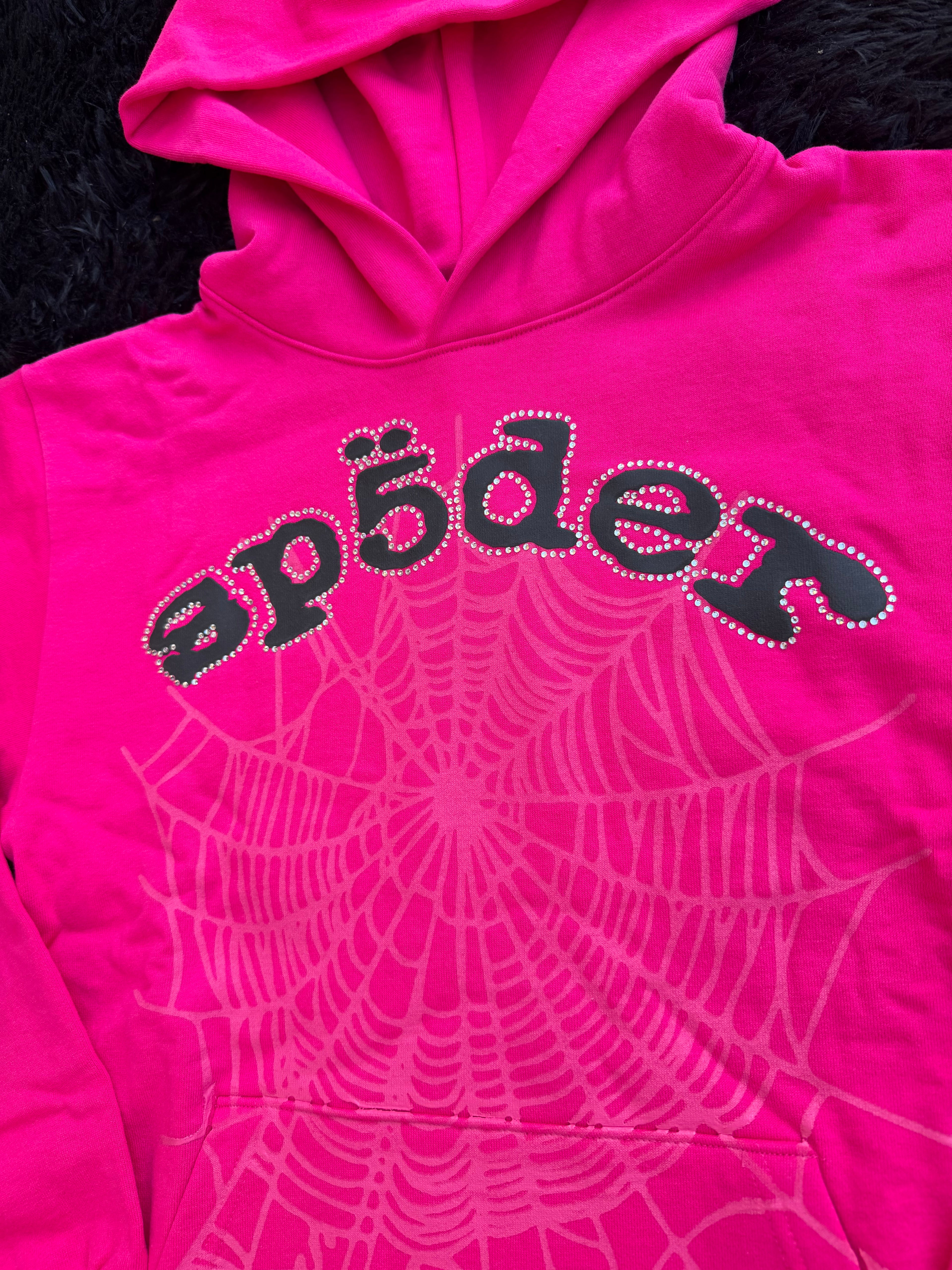 Sp5der Legacy Hoodie Pink