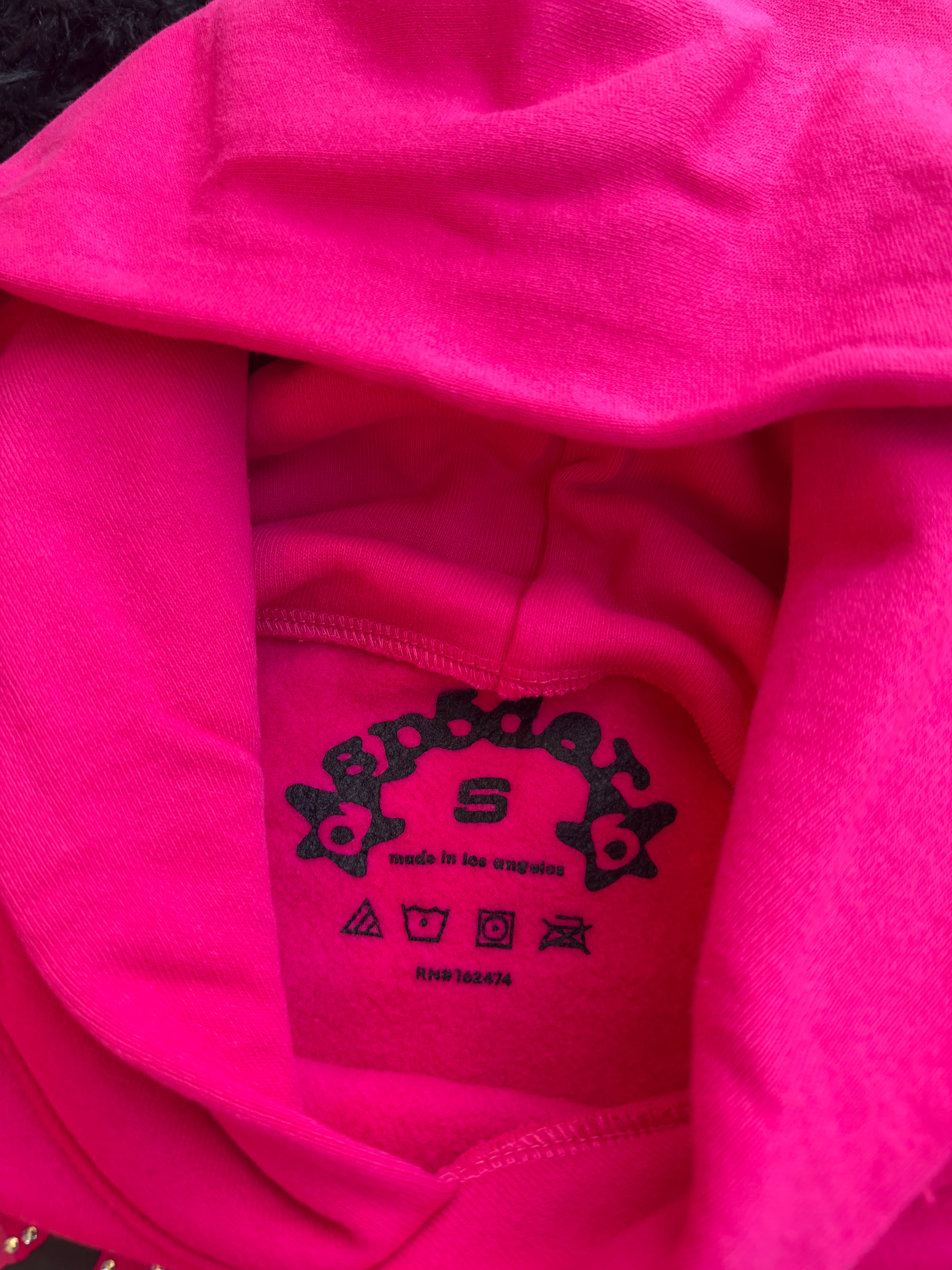 Sp5der Legacy Hoodie Pink