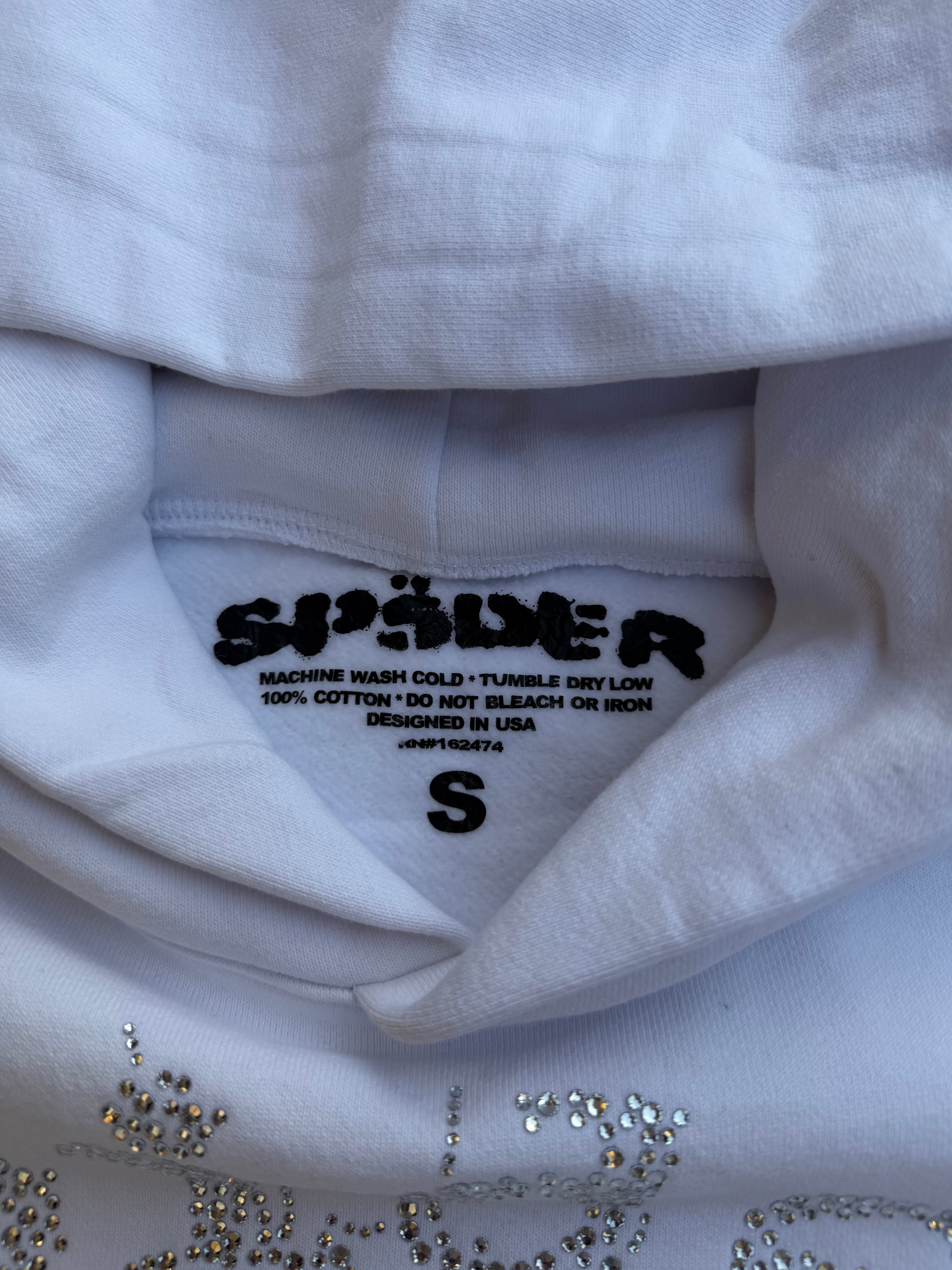 Sp5der OG Rhinestone Hoodie