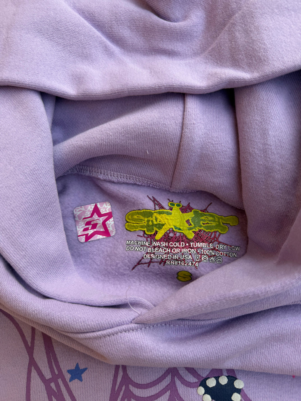 Sp5der Açaí Hoodie 'Purple'