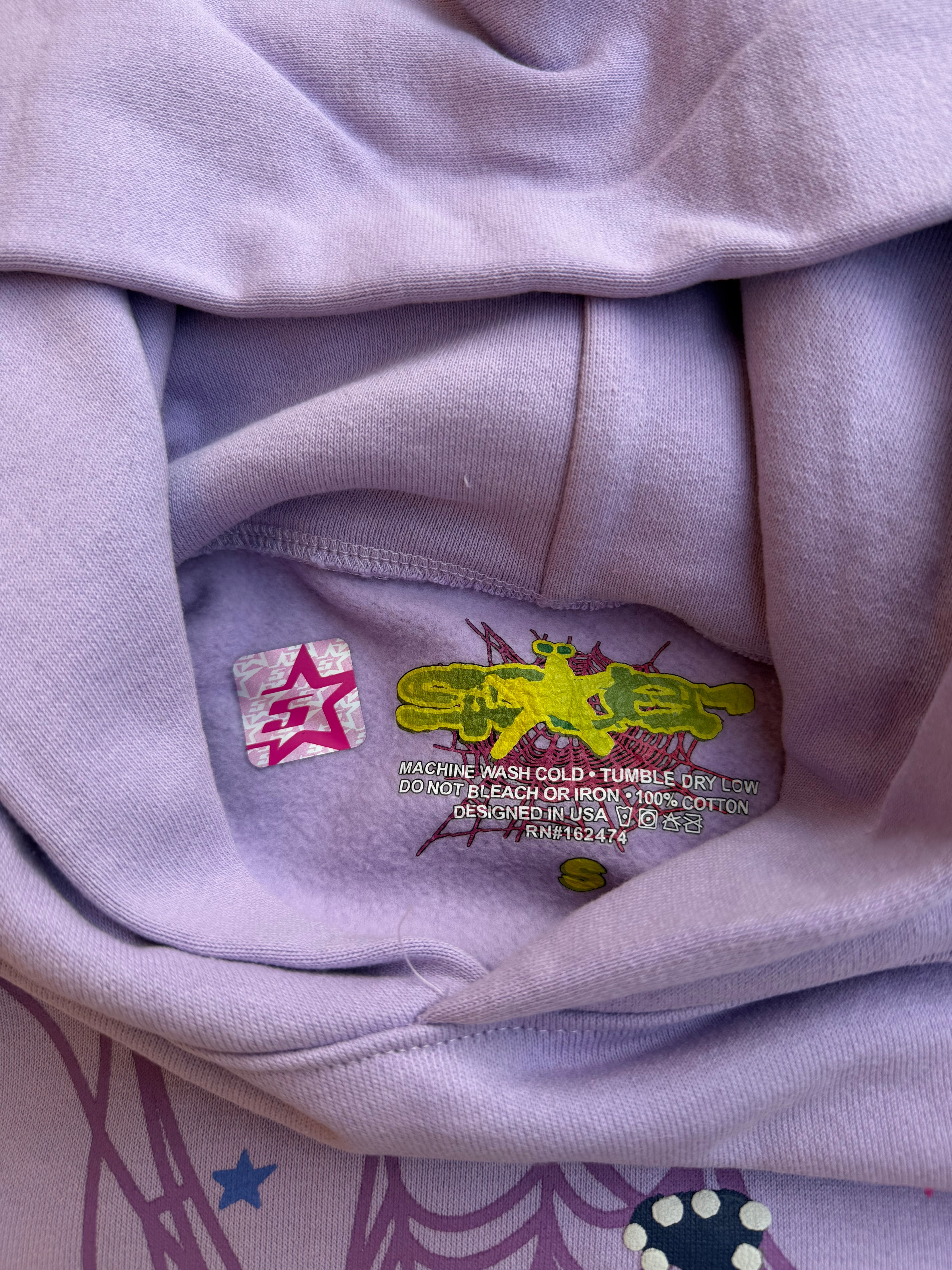 Sp5der Açaí Hoodie 'Purple'