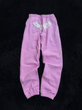 Sp5der OG Web Sweatpants – Pink / White Spider Web Joggers