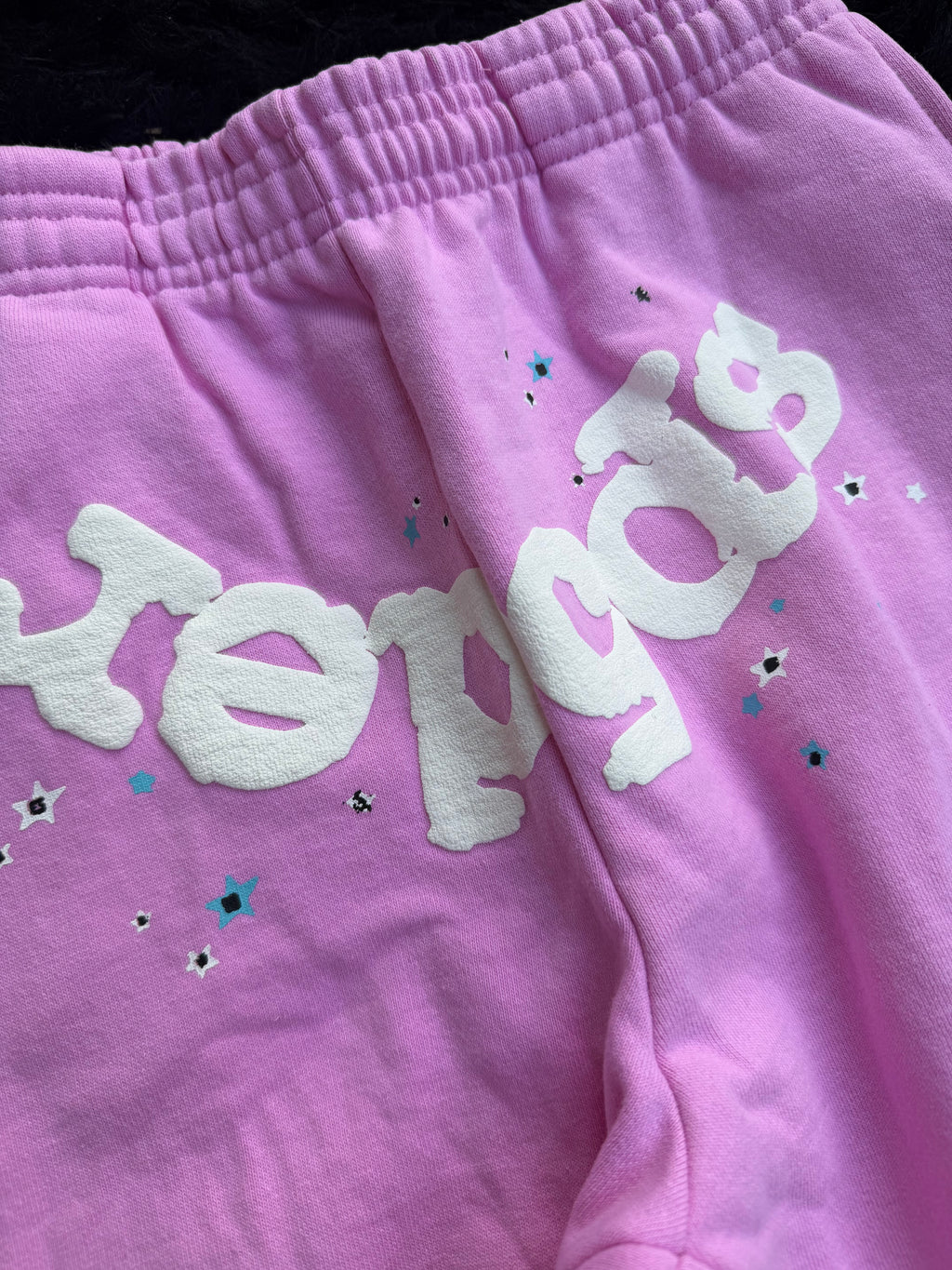 Sp5der OG Web Sweatpants – Pink / White Spider Web Joggers