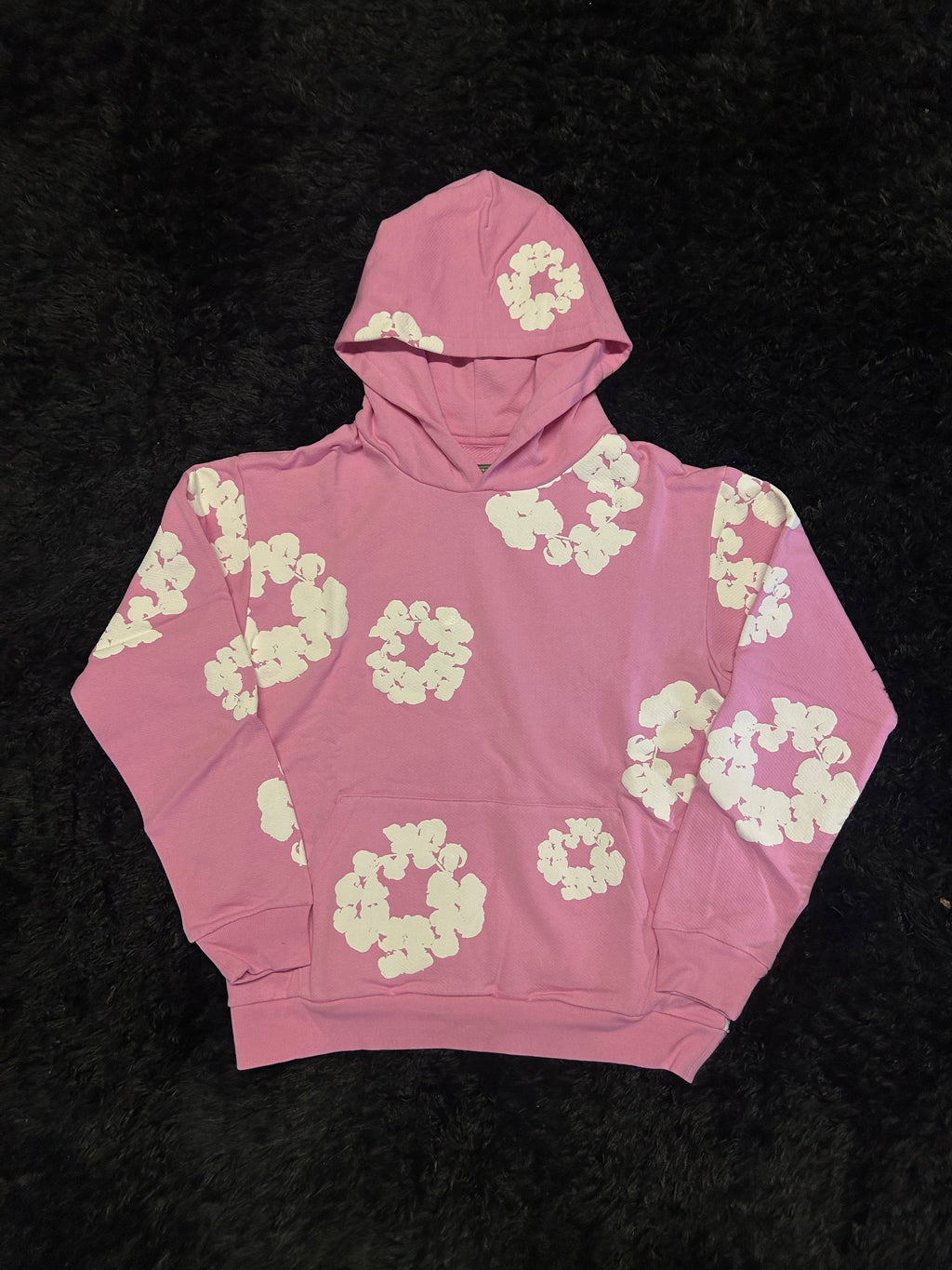 Denim Tears Cotton Wreath Hoodie (Pink / White)