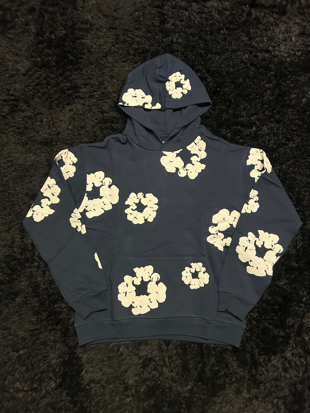 Denim Tears Cotton Wreath Sweatsuit (Navy / White)