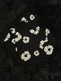 Denim Tears Cotton Wreath Hoodie (Black / White)