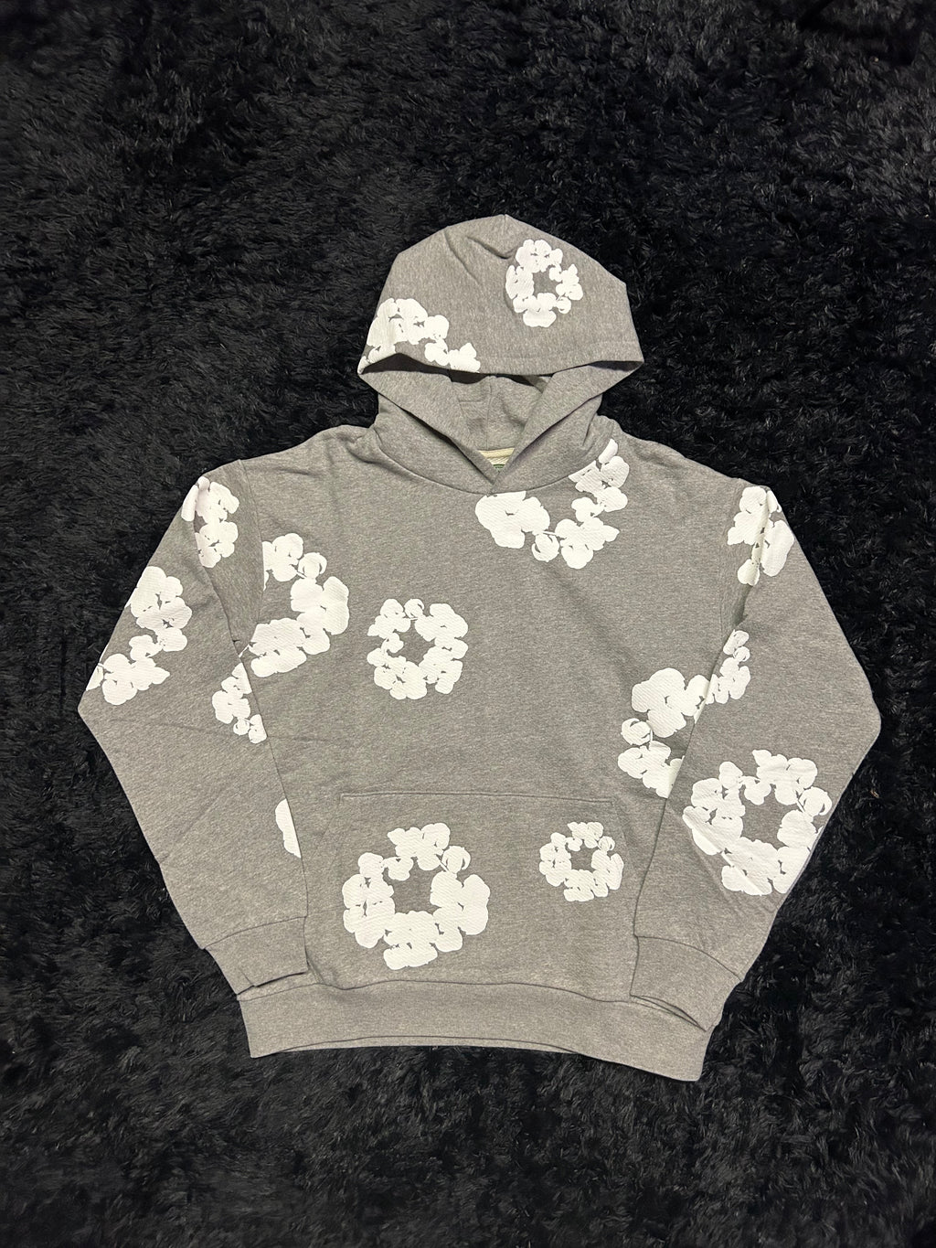 Denim Tears Cotton Wreath Hoodie – Grey