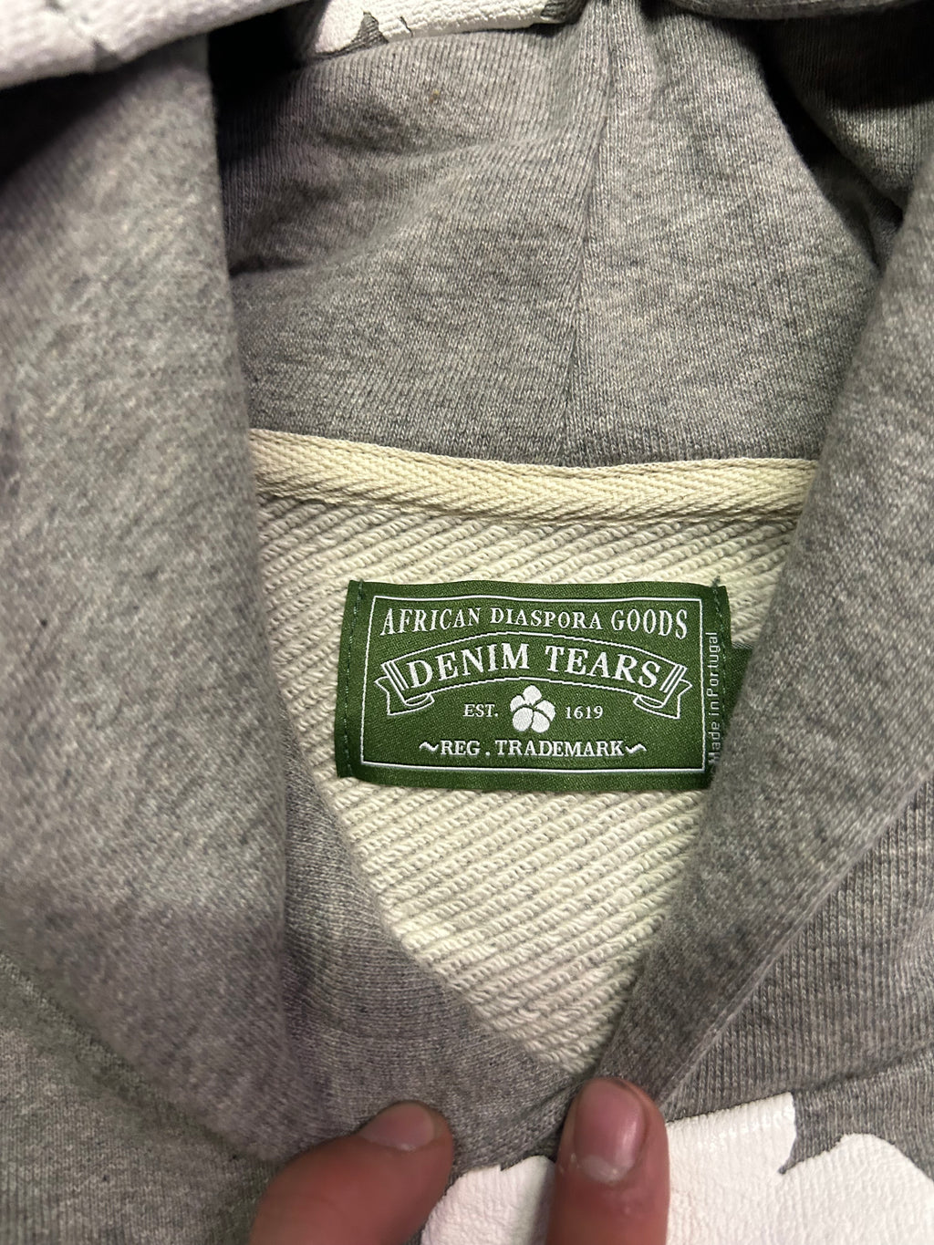 Denim Tears Cotton Wreath Hoodie – Grey