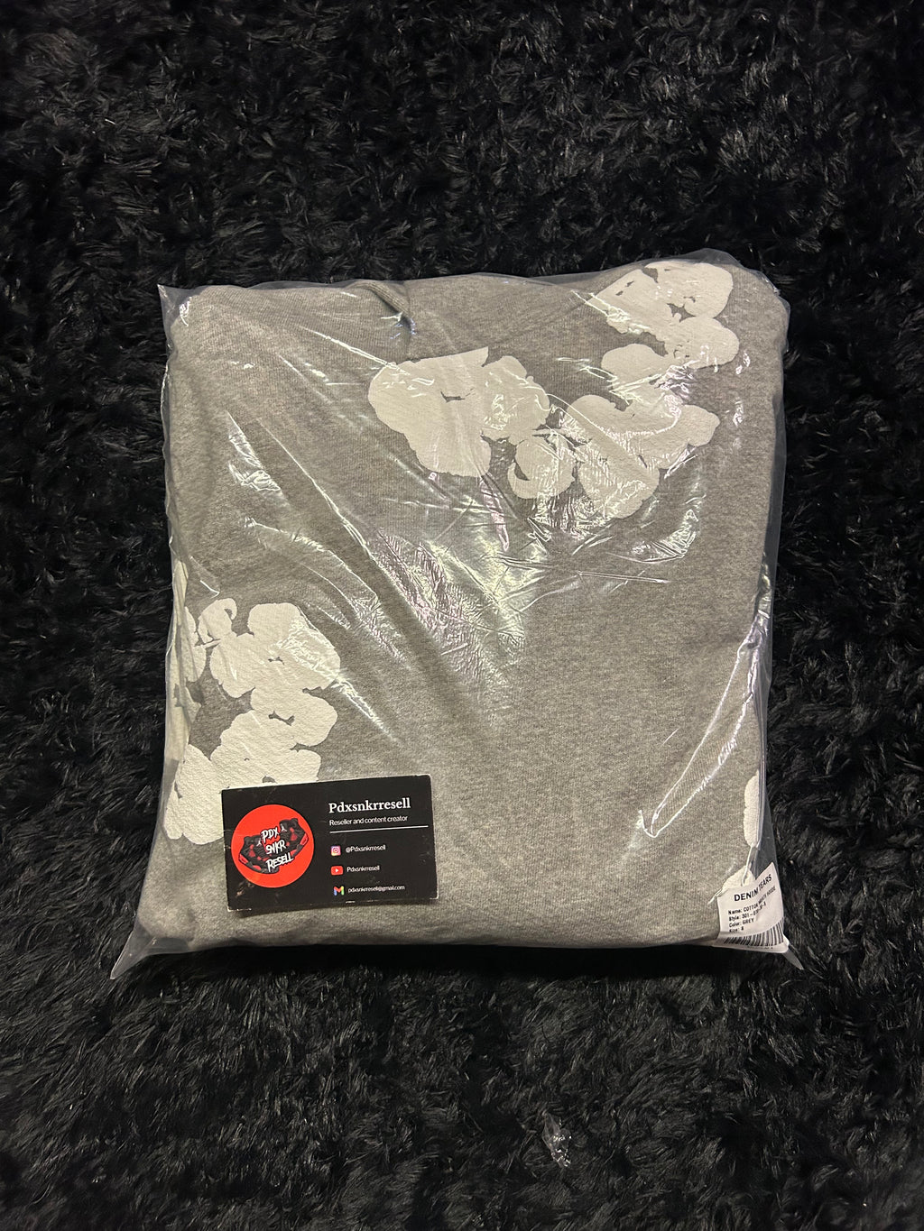 Denim Tears Cotton Wreath Hoodie – Grey