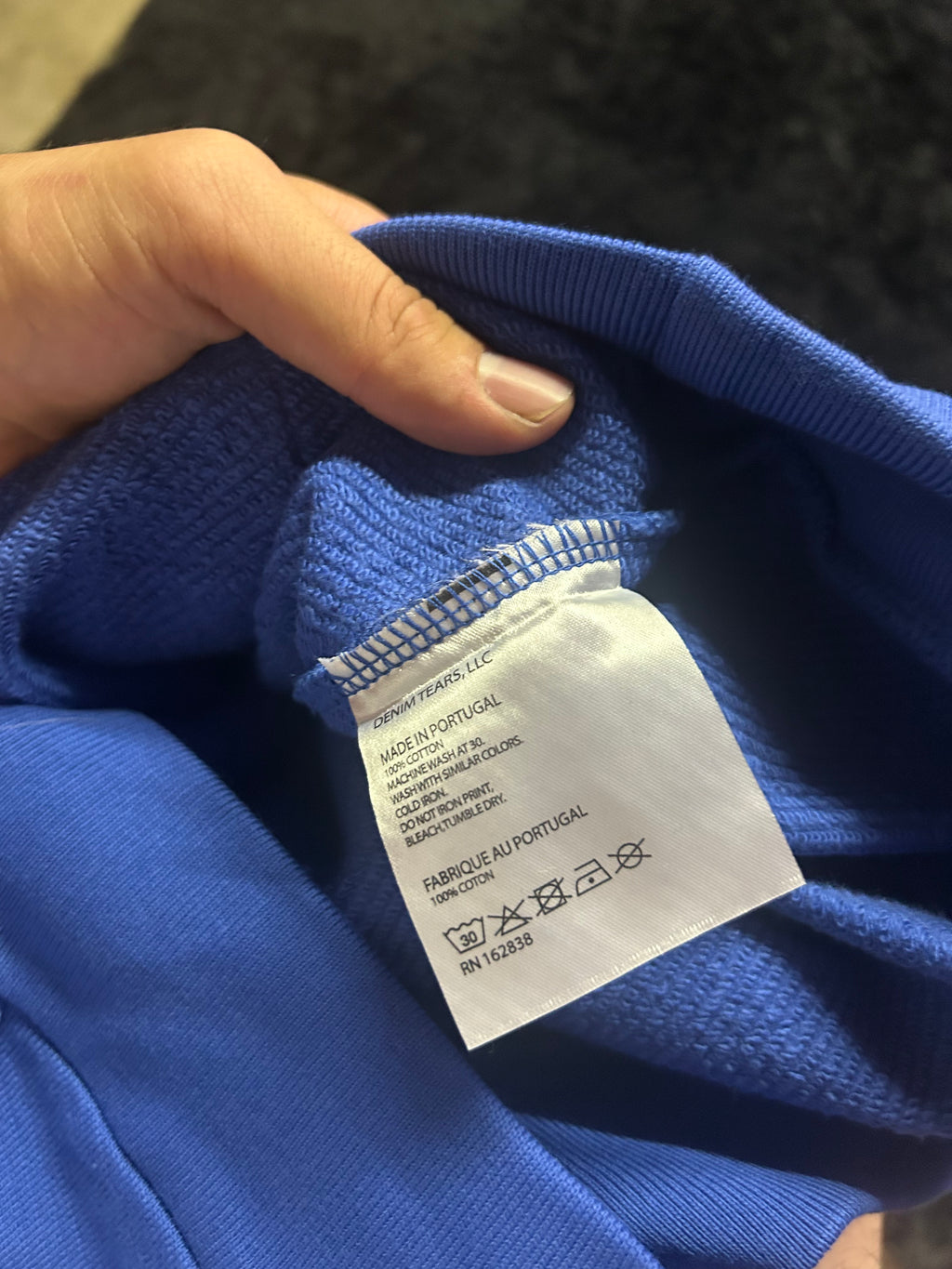 Denim Tears Cotton Wreath Hoodie (Blue / White)