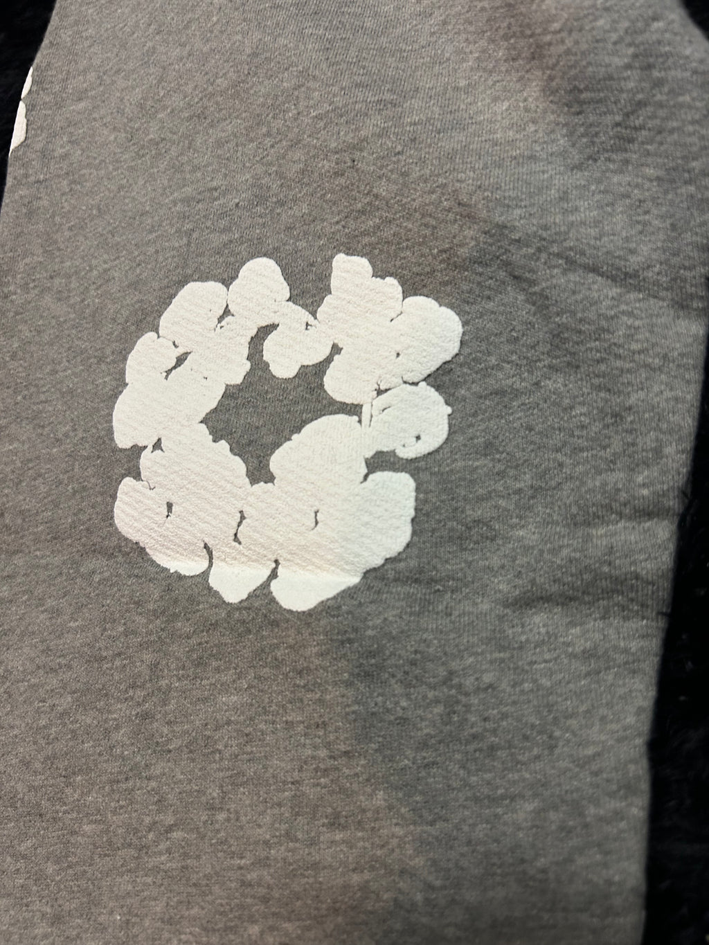 Denim Tears Cotton Wreath Sweatpants (Grey / White)