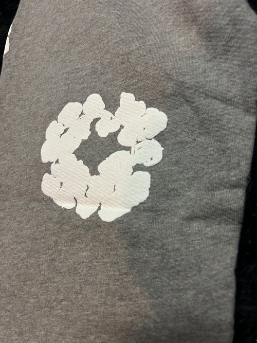 Denim Tears Cotton Wreath Sweatpants (Grey / White)