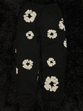 Denim Tears Cotton Wreath Sweatpants (Black / White)