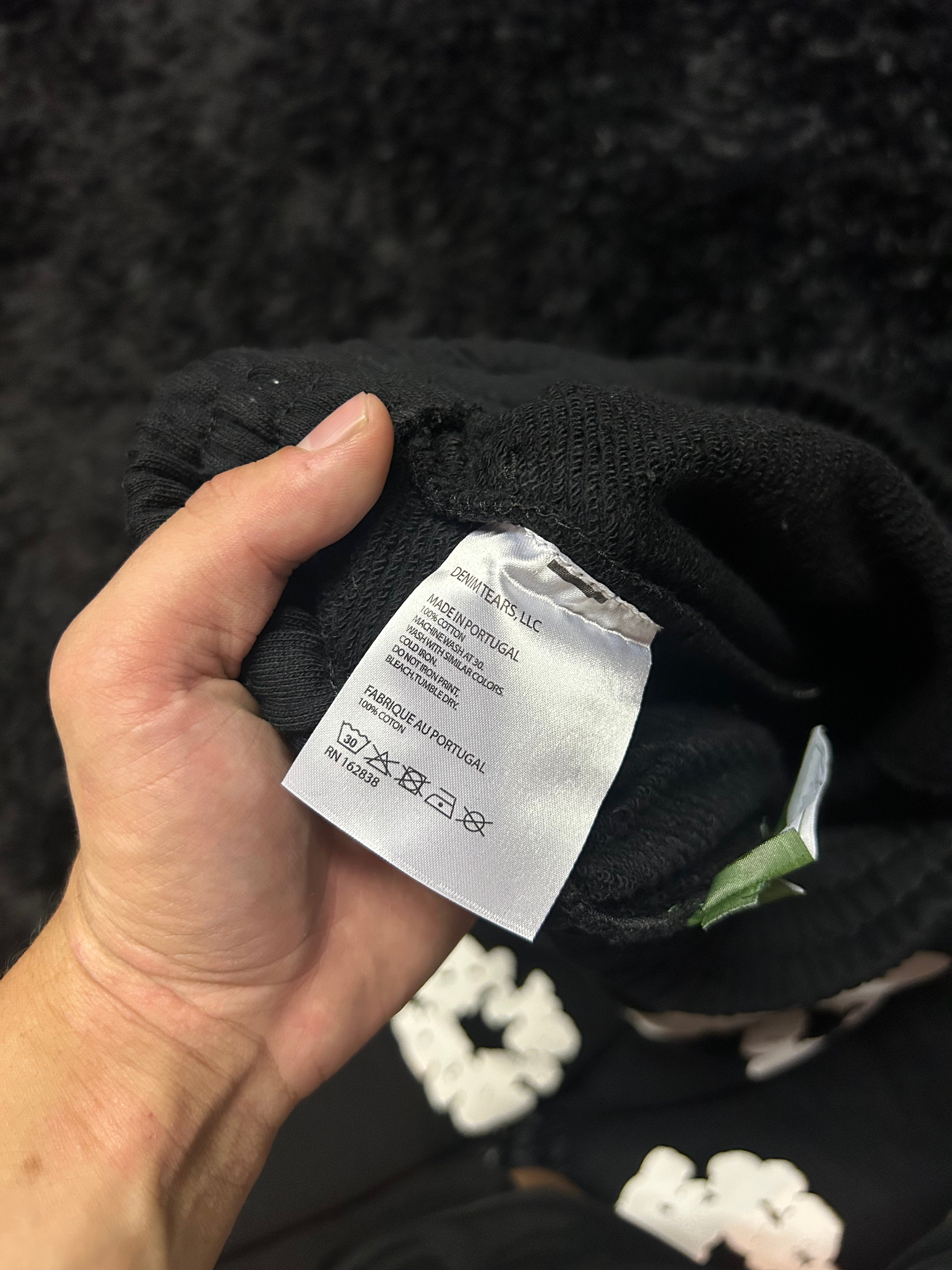 Denim Tears Cotton Wreath Sweatsuit (Black / White)