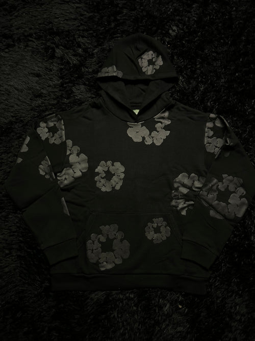 Denim Tears Cotton Wreath Sweatsuit (Black / Black)