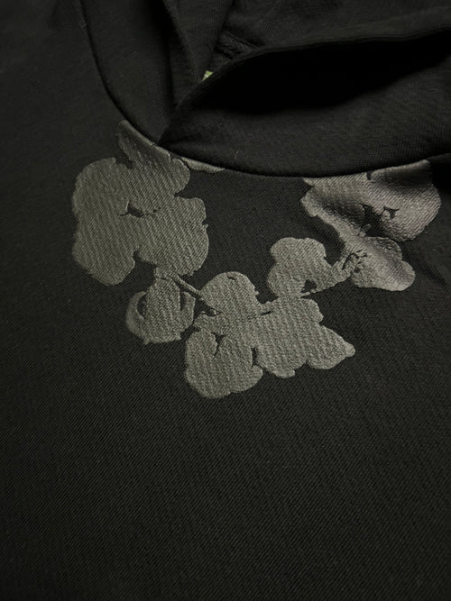 Denim Tears Cotton Wreath Hoodie (Black / black)