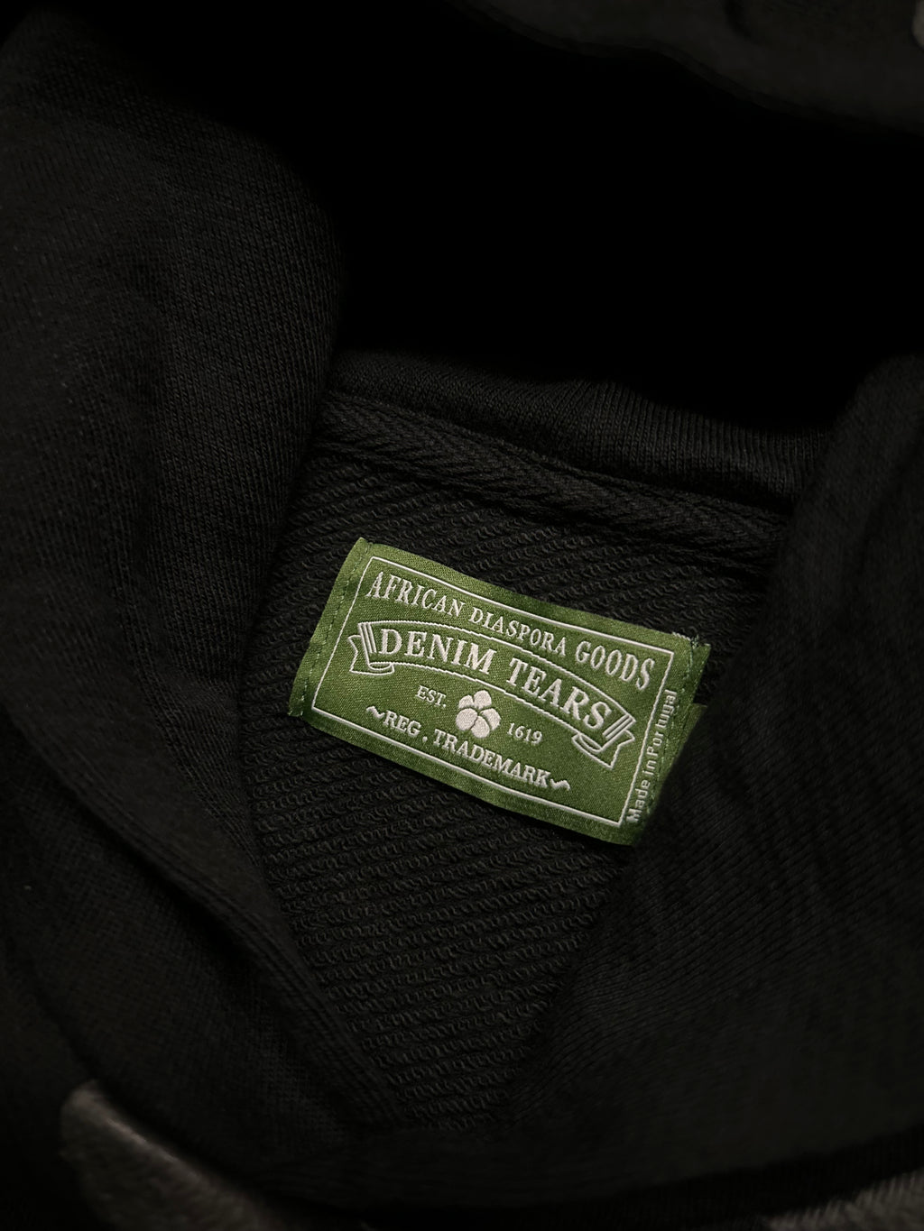 Denim Tears Cotton Wreath Hoodie (Black / black)