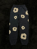 Denim Tears Cotton Wreath Sweatpants (Navy / White)