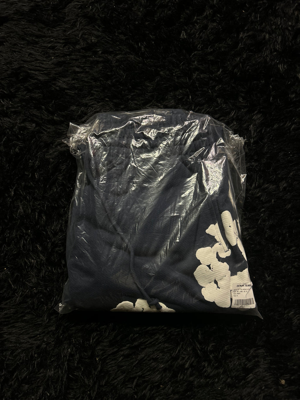 Denim Tears Cotton Wreath Sweatpants (Navy / White)