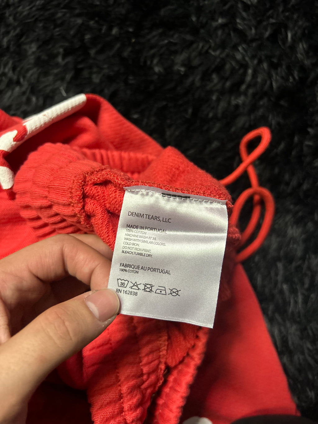 Denim Tears Cotton Wreath Sweatsuit (Red / White)