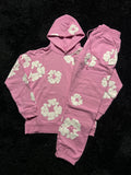 Denim Tears Cotton Wreath Sweatsuit (Pink / White)