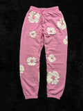 Denim Tears Cotton Wreath Sweatpants – Pink / White