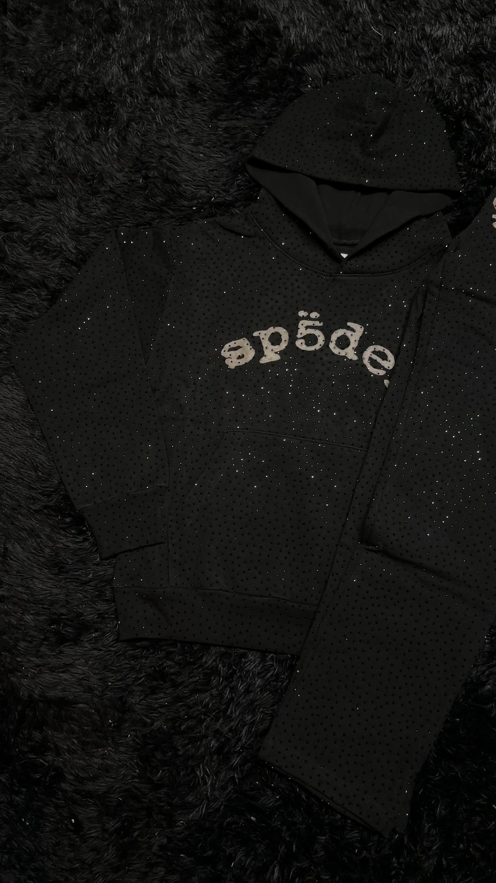 Sp5der VVS Rhinestone Full Sweatsuit