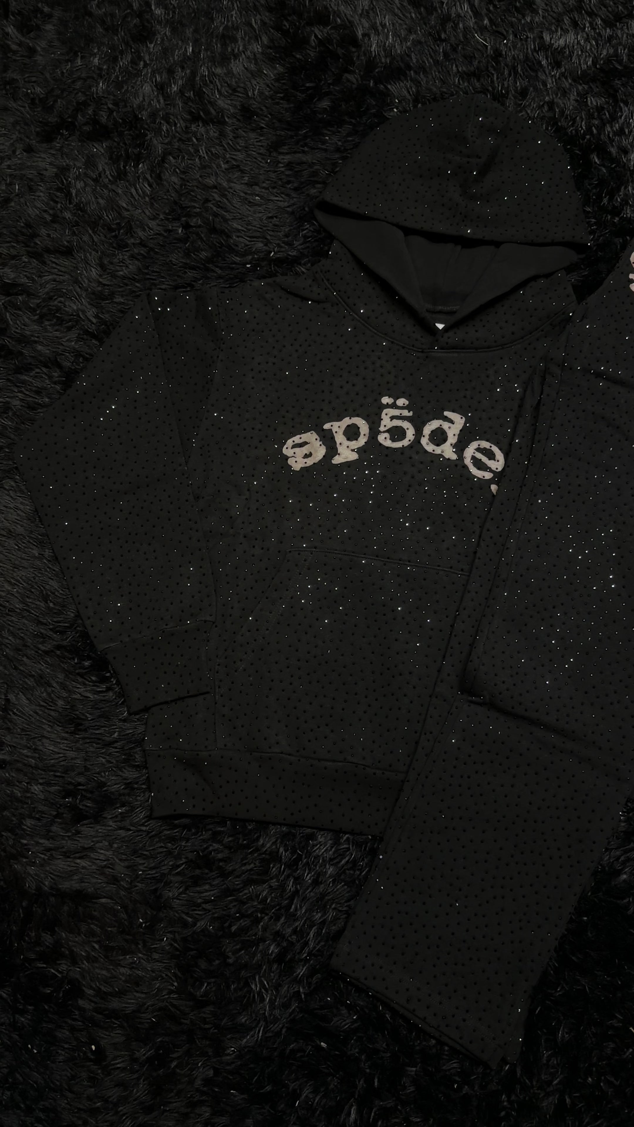 Sp5der VVS Rhinestone Full Sweatsuit